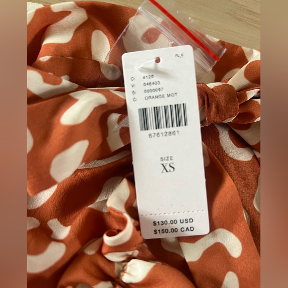 NWT Hutch (Anthropologie) Leopard Print Women's Wrap Skirt XS - Picture 3 of 7